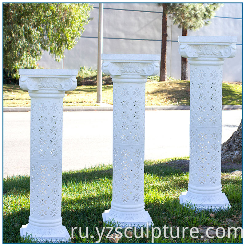 White Fiberglass Column
